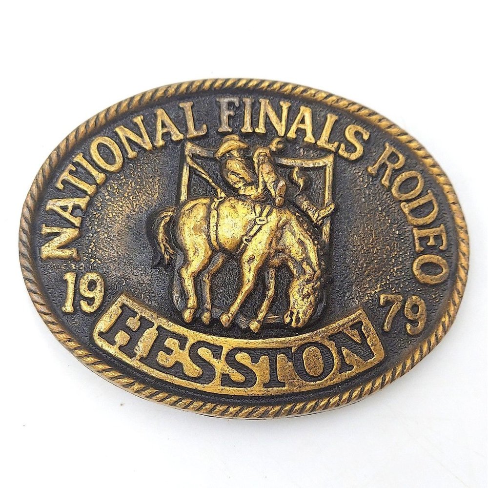 1979 Hesston Rodeo Belt Buckle National Finals